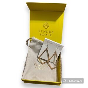 Kendra Scott Sophee Rose gold drop earrings, box and dust bag included
